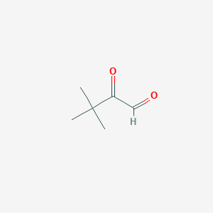 molecular formula C6H10O2 B1267635 3,3-Dimethyl-2-oxobutanal CAS No. 4480-47-1