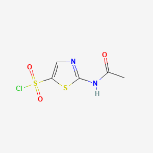 molecular formula C5H5ClN2O3S2 B1267639 2-乙酰氨基-1,3-噻唑-5-磺酰氯 CAS No. 69812-30-2