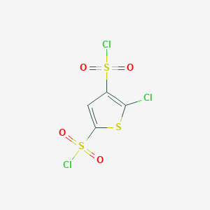 molecular formula C4HCl3O4S3 B1267643 5-氯噻吩-2,4-二磺酰二氯 CAS No. 86806-70-4