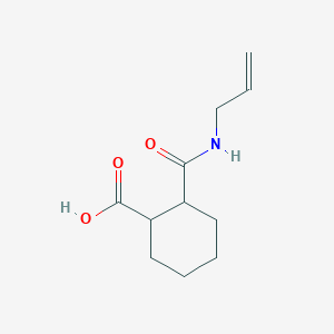 molecular formula C11H17NO3 B1267646 2-(烯丙基氨基甲酰基)环己烷甲酸 CAS No. 717892-81-4