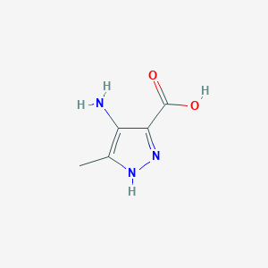 molecular formula C5H7N3O2 B1267649 4-氨基-3-甲基-1H-吡唑-5-羧酸 CAS No. 94993-81-4