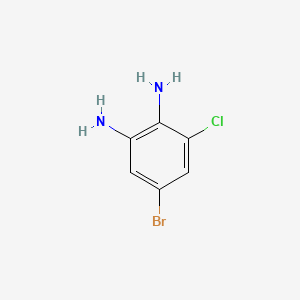 molecular formula C6H6BrClN2 B1267653 5-溴-3-氯苯-1,2-二胺 CAS No. 16429-44-0