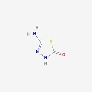 molecular formula C2H3N3OS B1267655 5-氨基-1,3,4-噻二唑-2(3H)-酮 CAS No. 33901-30-3