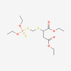 Butanedioic acid, ((((diethoxyphosphinothioyl)thio)methyl)thio)-, diethyl ester