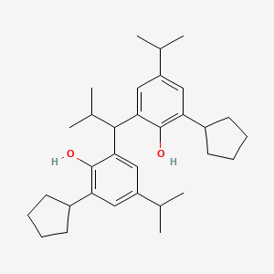 2,2'-(2-Methylpropylidene)bis(6-cyclopentyl-4-isopropylphenol)