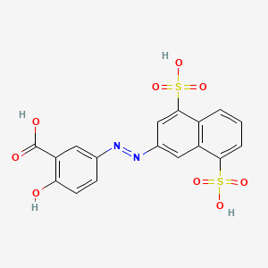 5-((4,8-Disulpho-2-naphthyl)azo)salicylic acid