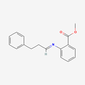 Methyl 2-[(3-phenylpropylidene)amino]benzoate