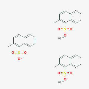 molecular formula C33H27Al2O9S3- B12676855 Dialuminium tris(2-methylnaphthalenesulphonate) CAS No. 93892-71-8