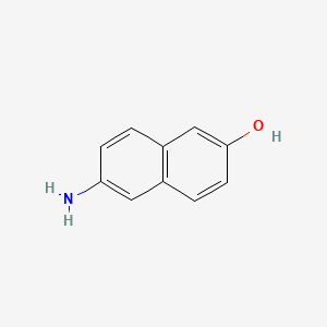 molecular formula C10H9NO B1267692 6-氨基-2-萘酚 CAS No. 4363-04-6