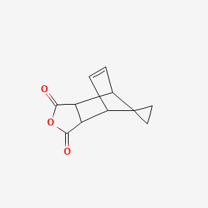 molecular formula C11H10O3 B1267693 3a',4',7',7a'-四氢螺[环丙烷-1,8'-[2]氧杂[4,7]甲烷[2]苯并呋喃]-1',3'-二酮 CAS No. 4730-93-2