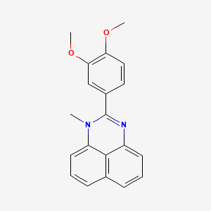 Perimidine, 2-(3,4-dimethoxyphenyl)-1-methyl-