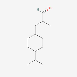 molecular formula C13H24O B12677014 4-Isopropyl-alpha-methylcyclohexanepropionaldehyde CAS No. 51367-69-2