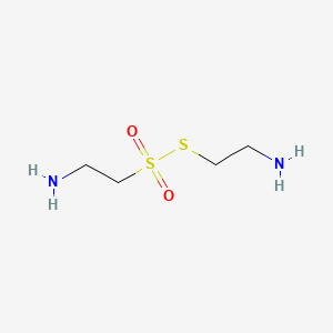 molecular formula C4H12N2O2S2 B1267704 2-(2-氨基乙基磺酰亚磺基)乙胺 CAS No. 2458-50-6