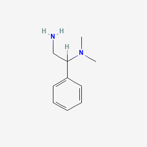 molecular formula C10H16N2 B1267709 (2-氨基-1-苯乙基)二甲胺 CAS No. 6342-21-8