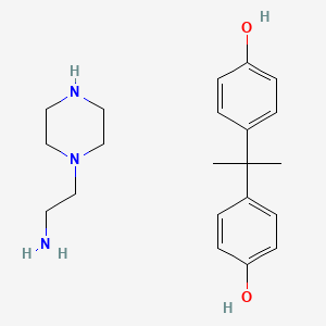 4-[2-(4-Hydroxyphenyl)propan-2-yl]phenol;2-piperazin-1-ylethanamine