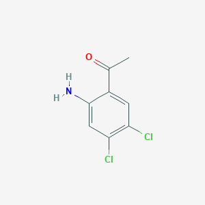 molecular formula C8H7Cl2NO B1267722 1-(2-氨基-4,5-二氯苯基)乙酮 CAS No. 6951-70-8