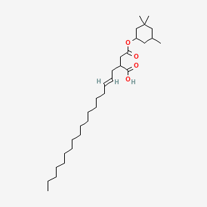 molecular formula C31H56O4 B12677241 4-(3,3,5-Trimethylcyclohexyl) hydrogen 2-octadecenylsuccinate CAS No. 94247-59-3