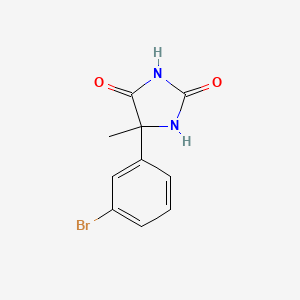molecular formula C10H9BrN2O2 B1267727 5-(3-溴苯基)-5-甲基-咪唑烷-2,4-二酮 CAS No. 6943-33-5