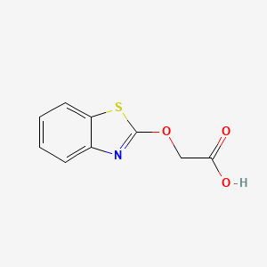 molecular formula C9H7NO3S B1267729 2-(苯并[d]噻唑-2-氧基)乙酸 CAS No. 2875-32-3