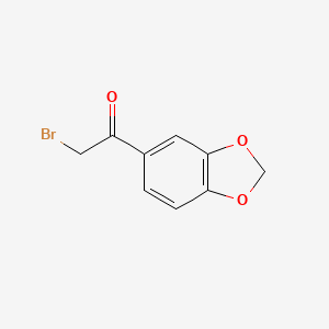 molecular formula C9H7BrO3 B1267731 1-(1,3-苯并二氧杂环戊二烯-5-基)-2-溴乙酮 CAS No. 40288-65-1