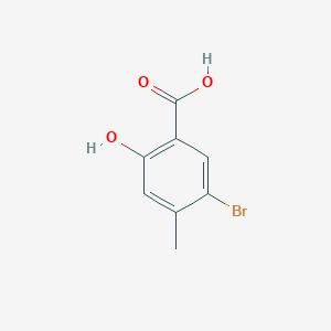 B1267732 5-Bromo-2-hydroxy-4-methylbenzoic acid CAS No. 6623-35-4