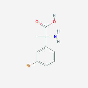 molecular formula C9H10BrNO2 B1267735 2-氨基-2-(3-溴苯基)丙酸 CAS No. 7399-36-2