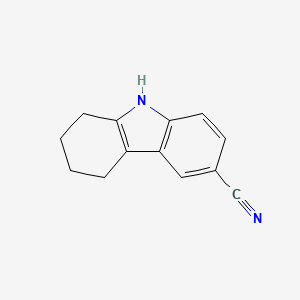 molecular formula C13H12N2 B1267740 2,3,4,9-四氢-1H-咔唑-6-腈 CAS No. 100723-77-1