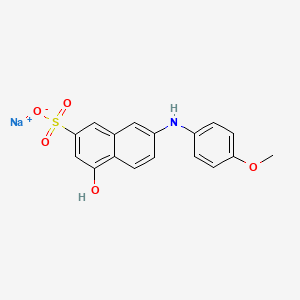 Sodium 4-hydroxy-7-((4-methoxyphenyl)amino)naphthalene-2-sulphonate