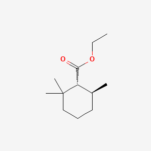 Cyclohexanecarboxylic acid, 2,2,6-trimethyl-, ethyl ester, (1R,6S)-rel-