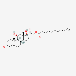 11beta,17,21-Trihydroxypregn-4-ene-3,20-dione 21-undec-10-enoate