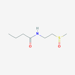 B126775 N-[2-(Methylsulfinyl)ethyl]butanamide CAS No. 146848-02-4