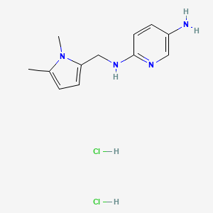 N2-((1,5-Dimethyl-1H-pyrrol-2-yl)methyl)pyridine-2,5-diamine dihydrochloride