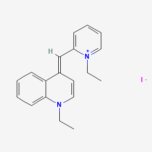 1-Ethyl-4-((1-ethyl-2(1H)-pyridylidene)methyl)quinolinium iodide