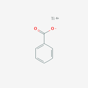 molecular formula C7H5O2Ti+3 B12677559 Titanium(4+) benzoate CAS No. 24742-16-3