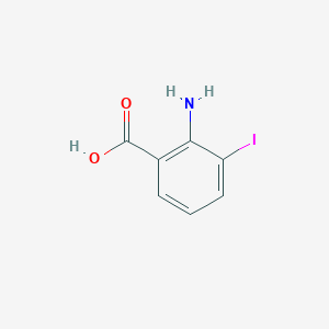molecular formula C7H6INO2 B1267756 2-氨基-3-碘苯甲酸 CAS No. 20776-55-0