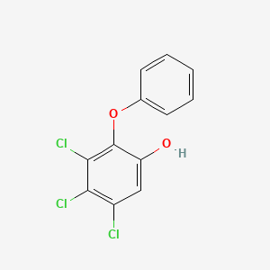 molecular formula C12H7Cl3O2 B12677574 Phenoxyphenol trichloro deriv. CAS No. 51013-27-5