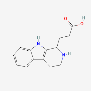 2,3,4,9-Tetrahydro-1H-pyrido(3,4-b)indole-1-propionic acid