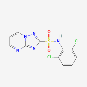 (1,2,4)Triazolo(1,5-a)pyrimidine-2-sulfonamide, N-(2,6-dichlorophenyl)-5-methyl-