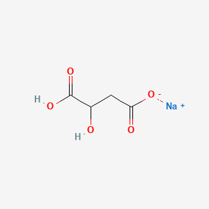 molecular formula C4H5NaO5 B12677638 Sodium hydrogen malate CAS No. 57467-17-1