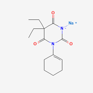 molecular formula C14H19N2NaO3 B12677656 Sodium 1-(1-cyclohexen-1-yl)-5,5-diethylbarbiturate CAS No. 94201-51-1