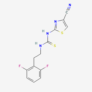 Thiourea, N-(4-cyano-2-thiazolyl)-N'-(2-(2,6-difluorophenyl)ethyl)-