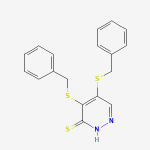 4,5-Bis(benzylthio)-3-pyridazinethiol