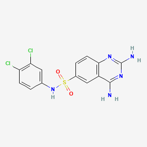 2,4-Diamino-quinazoline-6-sulfonic acid (3,4-dichloro-phenyl)-amide