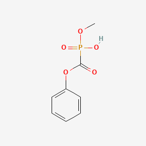 Phosphinecarboxylic acid, hydroxymethoxy-, phenyl ester, oxide