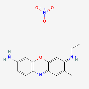 7-Amino-3-(ethylamino)-2-methylphenoxazin-5-ium nitrate