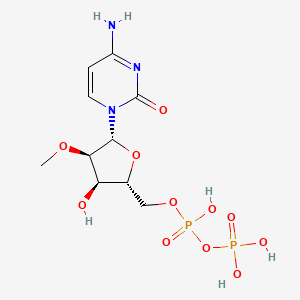 molecular formula C10H17N3O11P2 B12677785 2'-O-Methylcytidine-5'-diphosphate CAS No. 28714-98-9