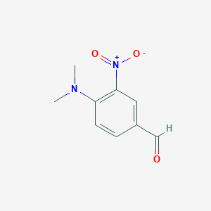 molecular formula C9H10N2O3 B1267781 4-(二甲氨基)-3-硝基苯甲醛 CAS No. 59935-39-6