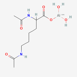 (N2,N6-Diacetyl-L-lysinato-O1,O2)dihydroxyaluminium