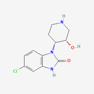 cis-5-Chloro-1,3-dihydro-1-(3-hydroxypiperidin-4-yl)-2H-benzimidazol-2-one