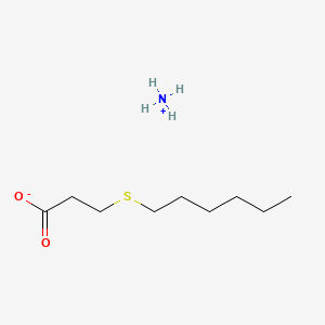 Propanoic acid, 3-(hexylthio)-, ammonium salt